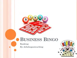 Banking Bingo Game and Definitions for Learning Financial Terms