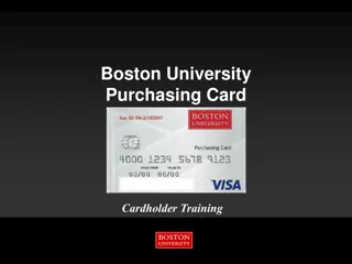 Boston University Purchasing Cardholder Training