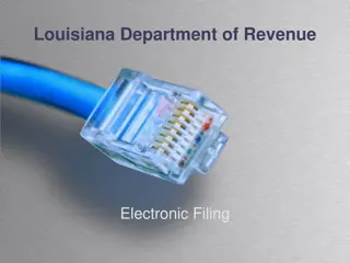 Louisiana Department of Revenue Electronic Filing Guidelines