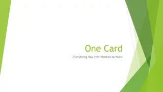 The UO One Card Program