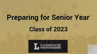 Guide for Senior Year - Class of 2023