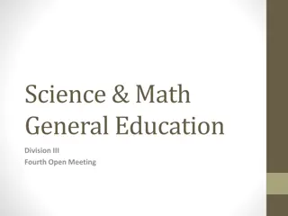 Enhancing Science and Math General Education: Faculty Surveys and Initiatives