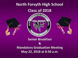 North Forsyth High School Class of 2018 Graduation Information