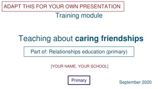 Teaching about Caring Friendships in Primary Education: Training Module