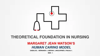 Margaret Jean Watson's Human Caring Model in Nursing