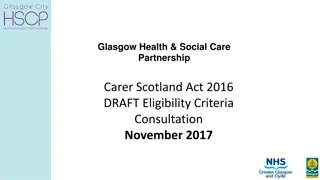 Glasgow Health & Social Care Partnership Carer Support Criteria