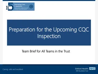 Comprehensive Overview of Preparations for Upcoming CQC Inspection