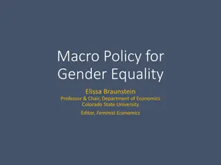 Gender Inequality and Macroeconomic Policy