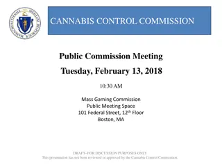 Cannabis Control Commission Public Meeting Highlights