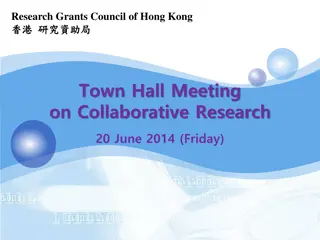 Research Grants Council of Hong Kong Collaborative Research Procedures