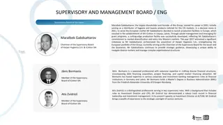 Management and Supervisory Board Members of Maralbek Gabdsattarov's Group