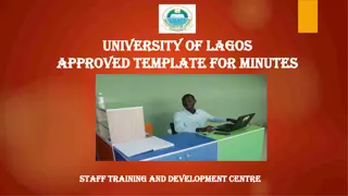 Effective Format for Writing Meeting Minutes at University of Lagos