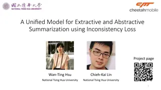 Unified Model for Extractive and Abstractive Summarization