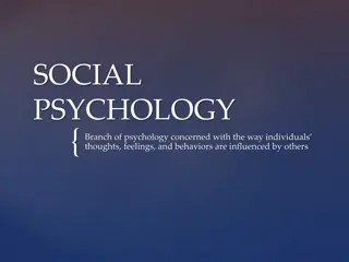 Insights into Social Psychology: Perception, Stereotyping, and Attribution