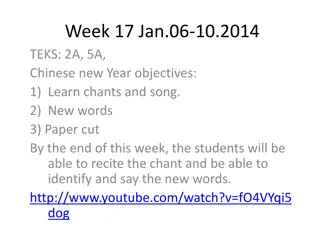 Chinese New Year Learning Objectives and Activities