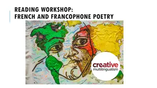 French and Francophone Poetry Reading Workshop