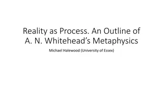 Reality as a Process in A.N. Whitehead's Metaphysics