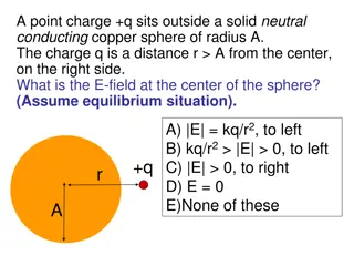 Electric Fields and Charges in Different Scenarios