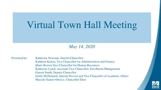 Virtual Town Hall Meeting Summary May 14, 2020