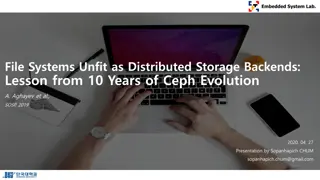 Evolution of Ceph's Storage Backends: Lessons Learned