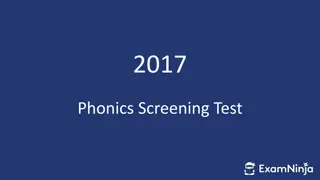 Collection of Visuals from the 2017 Phonics Screening Test