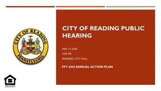 City of Reading Public Hearing for 2025 Annual Action Plan