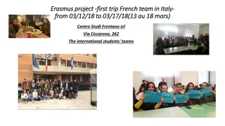 Erasmus Project: Cultural Experience in Italy with French Team