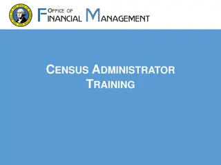 Census Administrator Training Information