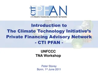 Introduction to Climate Technology Initiative's Private Financing Advisory Network