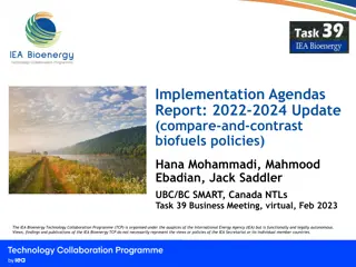 Analysis of Biofuel Policies: A Comparative Review 2022-2024