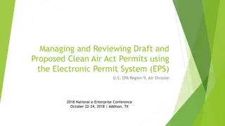 Managing Draft & Proposed Clean Air Act Permits Using Electronic Permit System