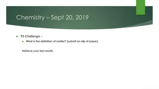 Matter and its Classification in Chemistry