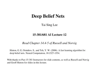 Introduction to Deep Belief Nets and Probabilistic Inference Methods