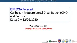 EUREC4A UK CMO Forecasting Initiative: Weather Forecast Details