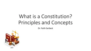 Constitutions: Principles and Concepts