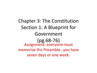 The Blueprint for Government: Goals and Principles of the Constitution