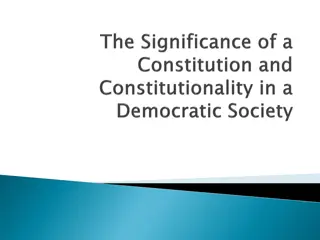 Importance of a Constitution in Shaping a Nation's Governance