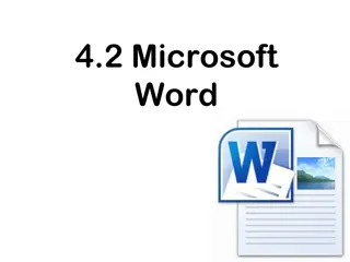 Microsoft Word: Features and Functions