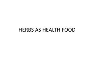 Health Benefits of Herbs and Nutraceuticals in Food