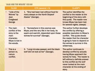 Conflict Development in Julie of the Wolves