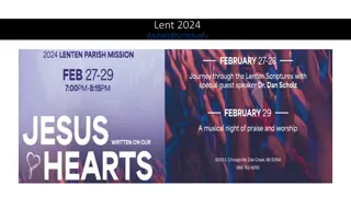 Understanding God's Plan for Salvation in Lent 2024