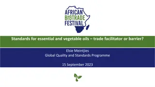 Understanding Standards for Essential and Vegetable Oils Trade