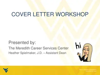 Comprehensive Cover Letter Writing Workshop Guide