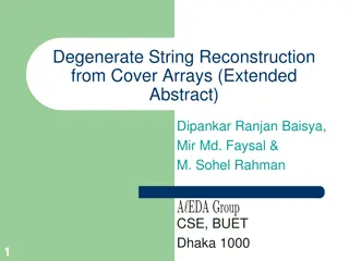 Efficient Algorithms for Degenerate String Reconstruction from Cover Arrays