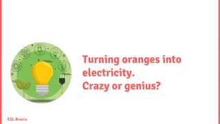 Innovative Ways to Generate Electricity: Turning Oranges into Energy and Promoting Sustainability