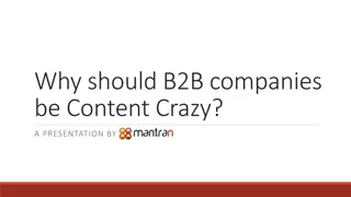 The Significance of B2B Content Marketing Transformation