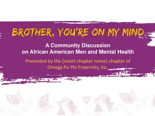 African American Men's Mental Health Challenges