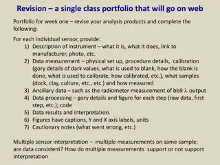 Comprehensive Sensor Portfolio Analysis for Data Interpretation