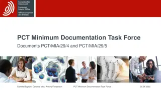 Review of PCT Minimum Documentation Task Force Progress