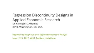 Regression Discontinuity Designs in Applied Economic Research